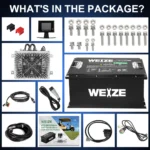 WEIZE 72V(73.6V) 105AH LiFePO4 Golf Cart Battery, 7728Wh Bluetooth Lithium Battery - Complete Kit - Image 3