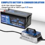 WEIZE 36V 105Ah LiFePO4 Golf Cart Battery: 4032Wh Bluetooth Lithium, 8000+ Cycles, 200A BMS, 10-Year Warranty, Includes Charger - Image 3