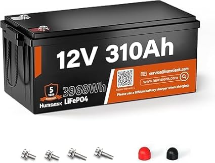 Buy Humsienk 12V 310Ah LiFePO4 Battery – Reliable Solar & RV Energy