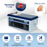 WEIZE 24V 100Ah 2560Wh Deep Cycle LiFePO4 Lithium Battery - Image 4