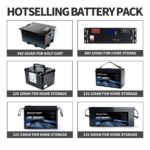 Docan 51.2V 100Ah 5kWh with RS485 communication+LCD display for solar home storage LiFePO4 48V 100Ah Battery Pack - Image 2