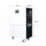 Docan ZZ 11kWh 51.2V 200Ah 230Ah Wall-Mounted LiFePO4 Solar Energy Battery Pack With Roller Wheels| Plug & Play - Image 6