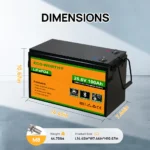 24V 100Ah LiFePO4 Lithium Battery Upgraded Bluetooth Version and Low-Temp Protection - Image 3
