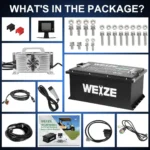 WEIZE 48V(51.2V) 105AH LiFePO4 Golf Cart Battery, 5376Wh Bluetooth Lithium Battery - Complete Kit - Image 4
